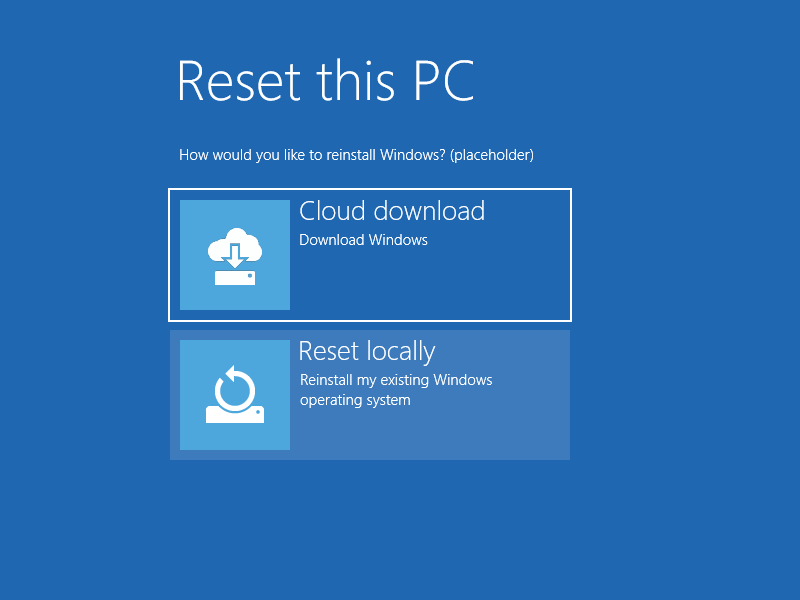 Microsoft to add Mac like “cloud download” to the Windows 10 installation